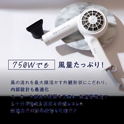 省エネドライヤー「アイビル・プロドライヤー750」・750W・軽量で